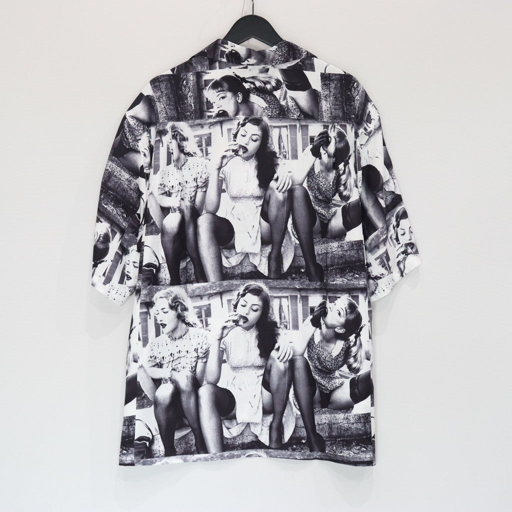 ELLEN VON UNWERTH | S/S HAWAIIAN SHIRT ( TYPE-2 ) #WHITE [EVU-WM-HI02]