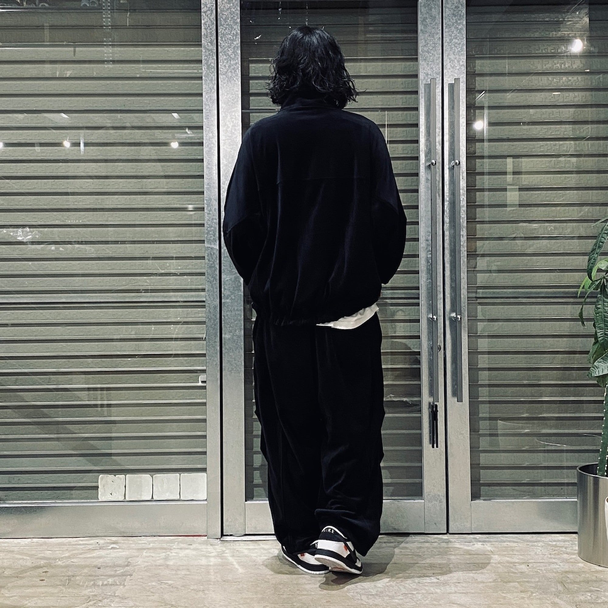 VELOUR BALLOON PANTS #BLACK [FW24-B07]