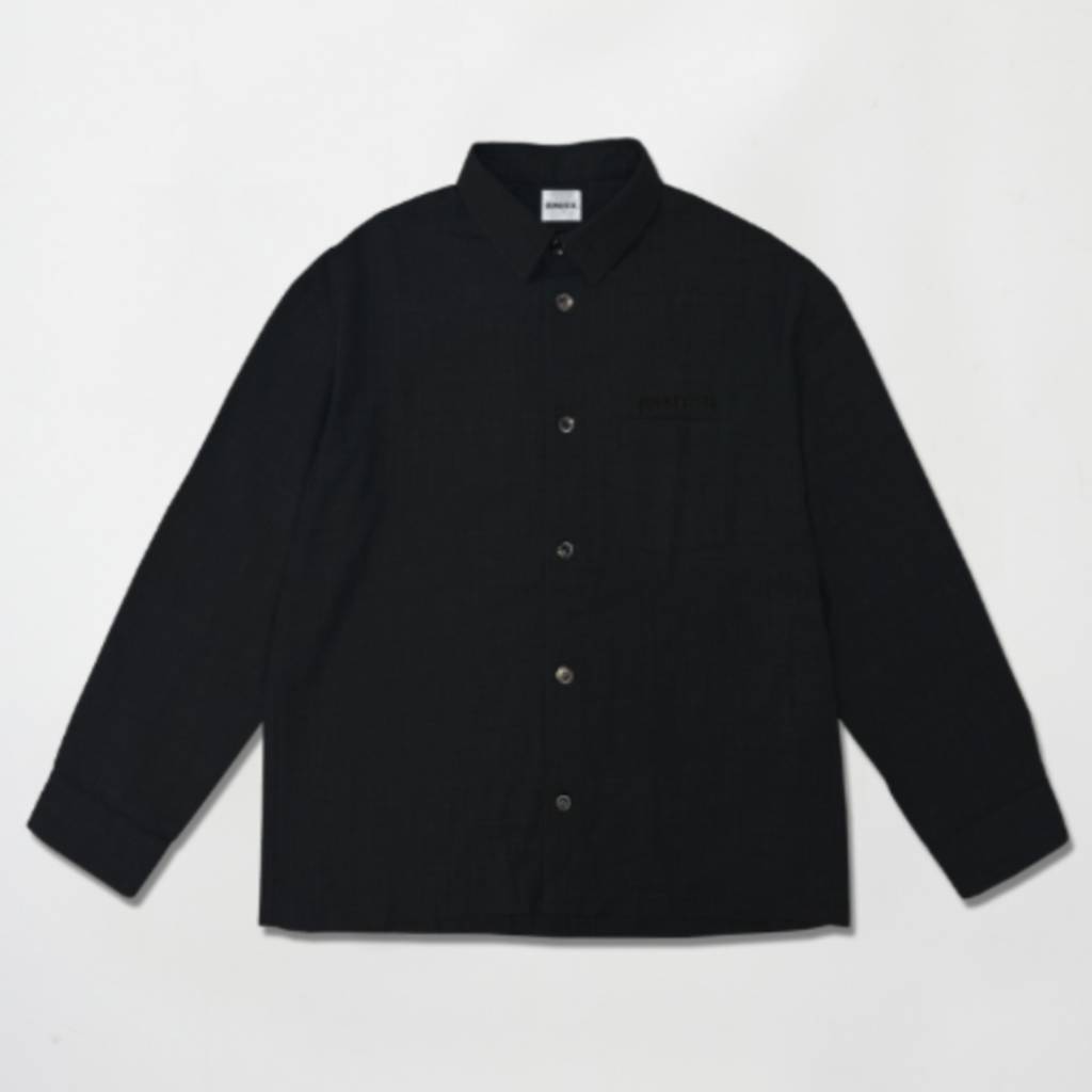 EMBROIDERY L/S SHIRTS #BLACK [BV-JK2500310]