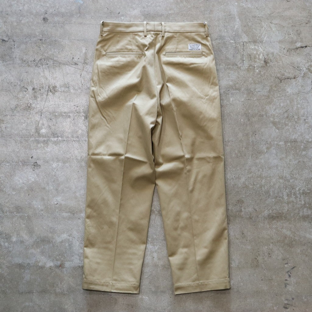 DOUBLE PLEATED CHINO TROUSERS #BEIGE [24FW-WMP-PT02]