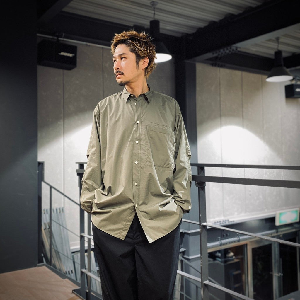 TECH TRAVEL SHIRT #WOLF GRAY [BE-64025]