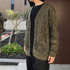 MIX MOHAIR CARDIGAN #KHAKI [26FW-WMK-KN04]