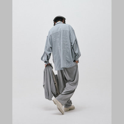 「MA-Z3」 Mode Architekt Embroidered Shirt #L-GRAY [GOOPI-24AW-OCT-01]