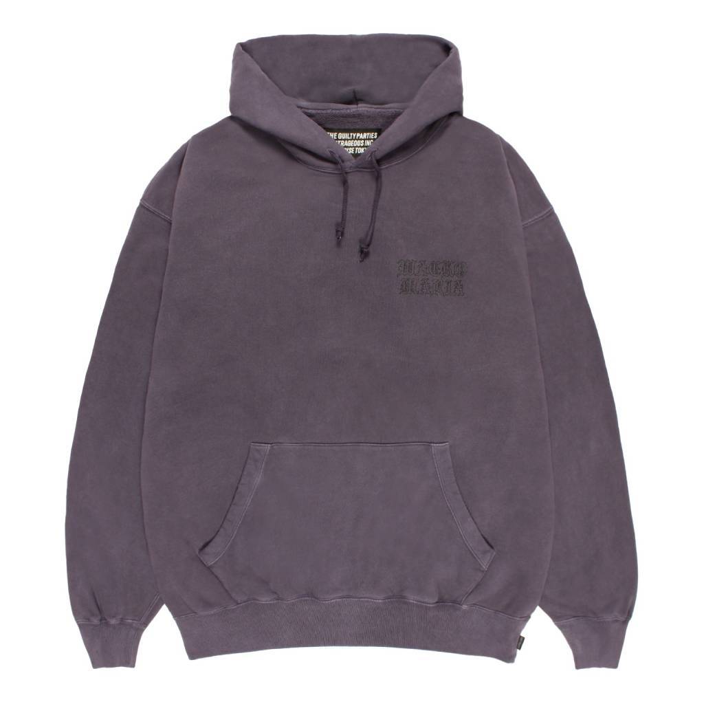 WASHED MIDDLE WEIGHT PULLOVER HOODED SWEAT SHIRT #PURPLE [26SS-WMC