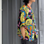 HAWAIIAN SHIRT S/S -TYPE 5- #BLACK [24SS-WMS-HI05]