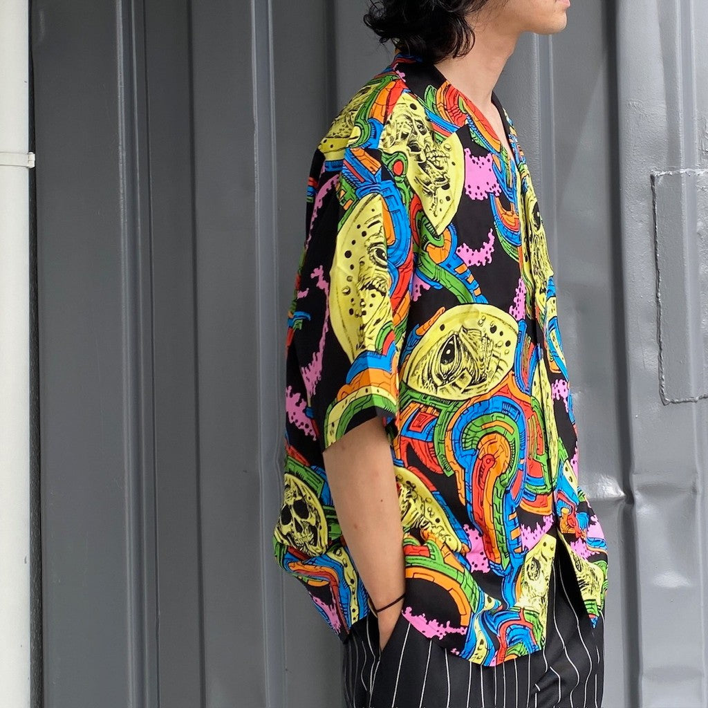 HAWAIIAN SHIRT S/S -TYPE 5- #BLACK [24SS-WMS-HI05]
