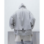 G7-H3 「Ｍantle」 Double-Layer Hoodie #L-GRAY [GOOPI-23AW-JAN-03]