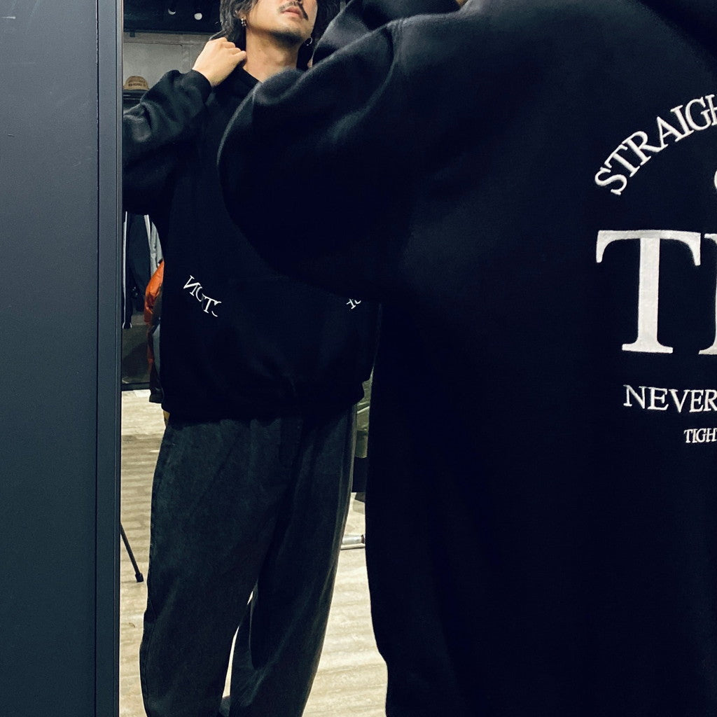 STRAIGHT UP HOODIE #BLACK [FW23-SW03]