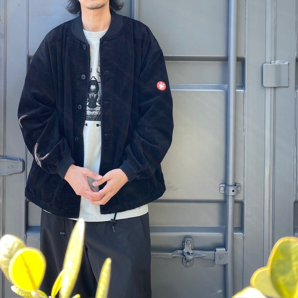 6W CORD BUTTON UP JACKET #BLACK [CES25JK14]