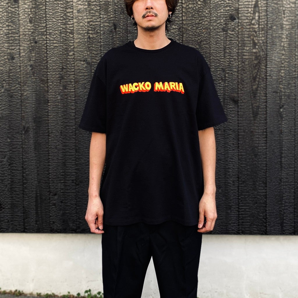 WASHED HEAVY WEIGHT CREW NECK T-SHIRT ( TYPE-4 ) #BLACK [26SS-WMT-WT05]