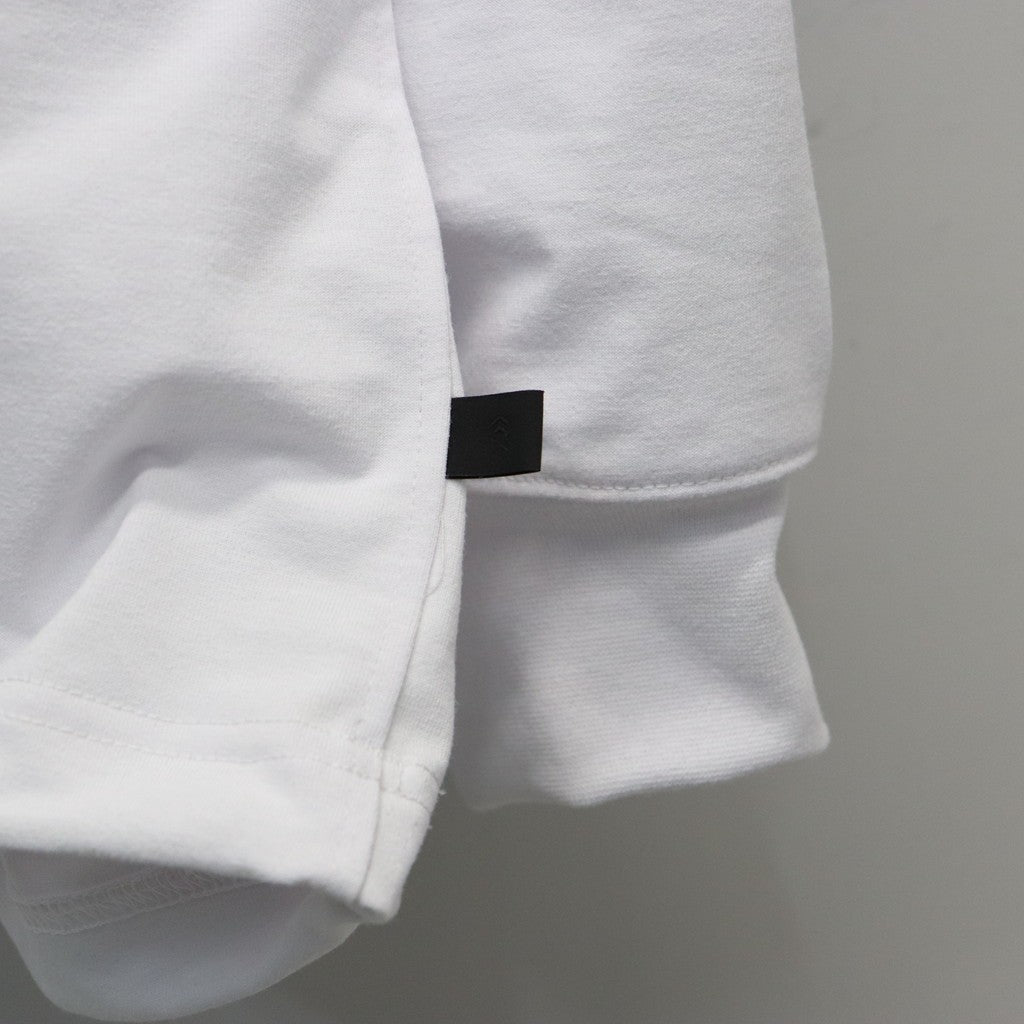 TECH DRAWSTRING L/S TEE #WHITE [BE-34026]