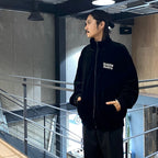 VELVET TRACK JACKET ( TYPE-2 ) #BLACK [24FWE-WMO-TJ02]