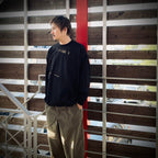 TECH DRAWSTRING TEE L/S #BLACK [BE-31025W]