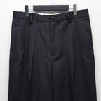 DOUBLE PLEATED CHINO TROUSERS ( TYPE-2 ) #CHARCOAL [25FW-WMP-PT02]