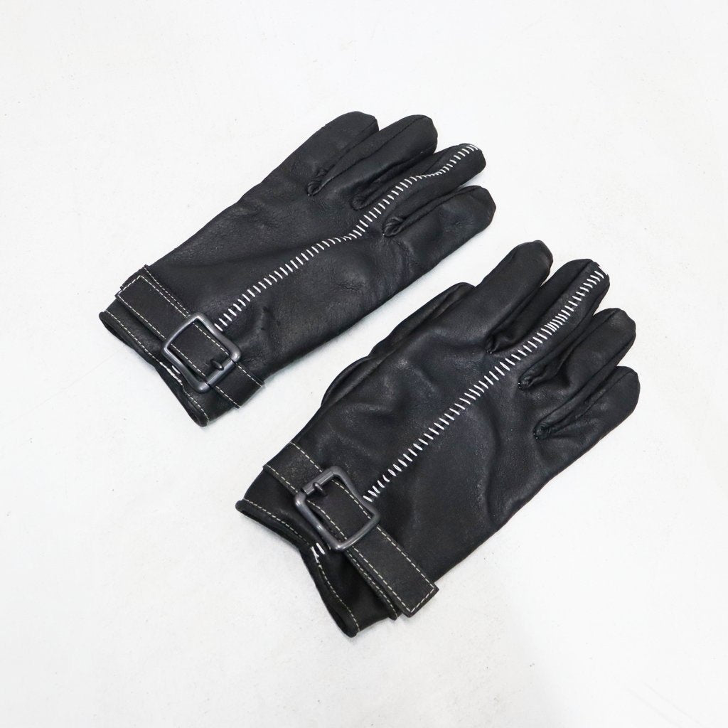 Artisan's Hand-stuffed (VEGETABLE TANNING PIG LEATHER) #BLACK [M-P4-AC2]