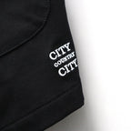 EMBROIDERD LOGO STRECH NYLON EASY SHORTS #BLACK [CCC-261P005]