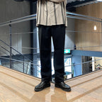 PLEATED TROUSERS #BLACK [24FWE-WMP-TR01]