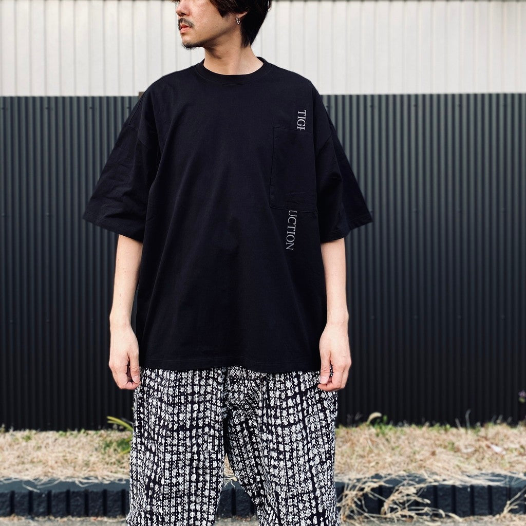 STRAIGHT UP S/S T-SHIRT #Black [SS26-T04]