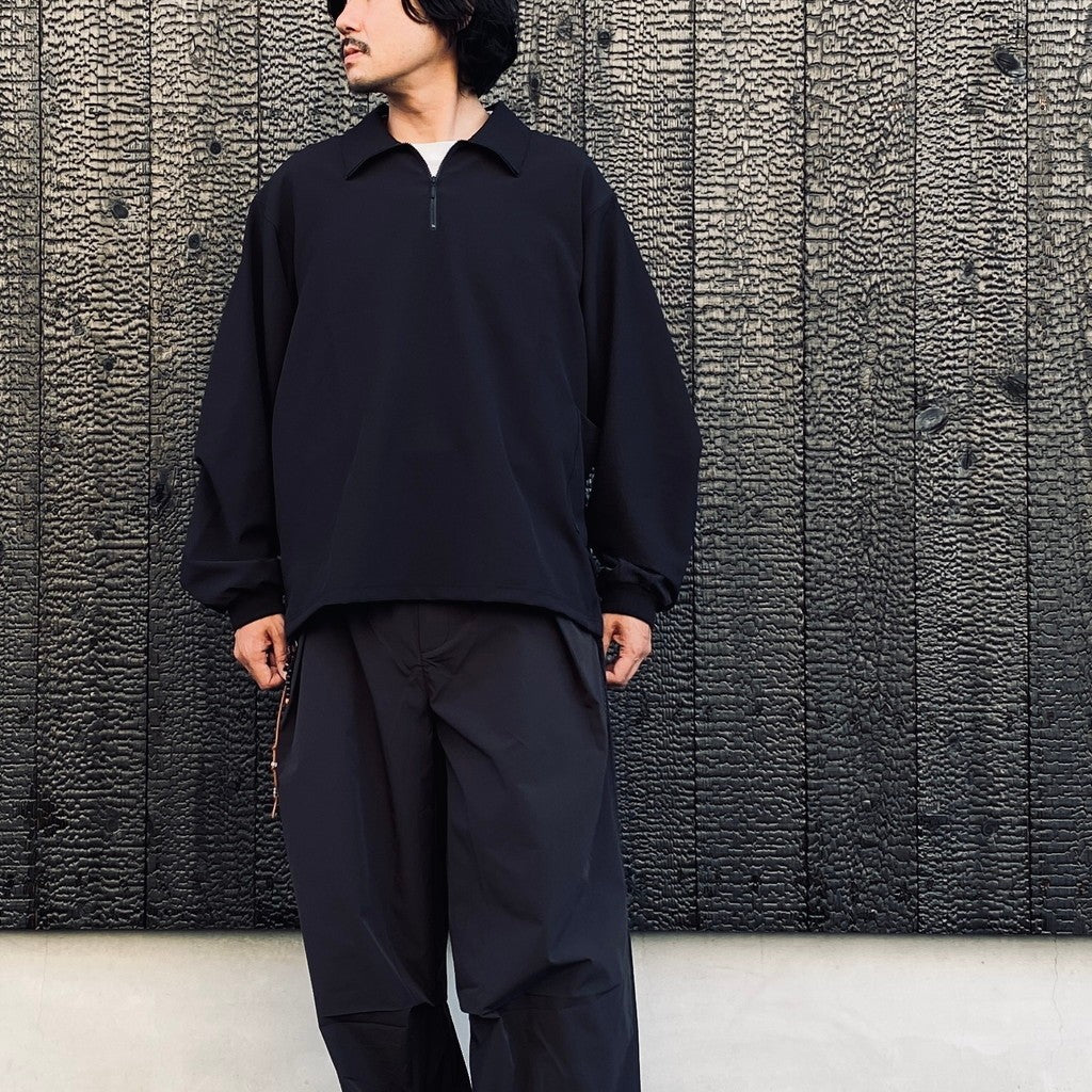 EVD1 Half Zip Polo Shirt #Black [GOOPI-26AW-SEP-02]