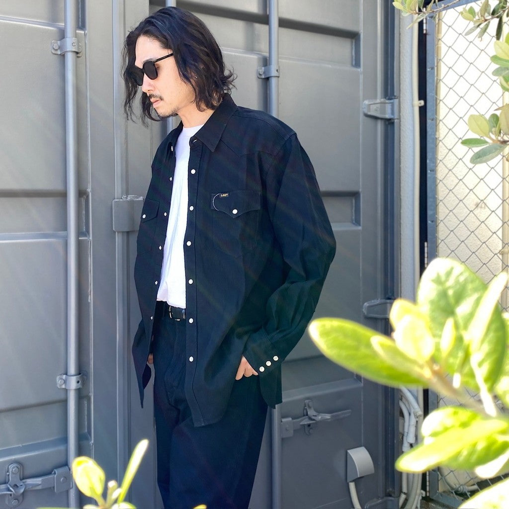 Lee | DENIM WESTERN SHIRT #BLACK [24SS-WMS-LE01]