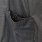 TECH REGULAR COLLAR SHIRT L/S GLEN CHECK #GRAY [BE-82025W]