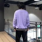 HEAVY WEIGHT CREW NECK SWEAT SHIRT ( TYPE-2 ) #PURPLE [24FW-WMC-SS10]