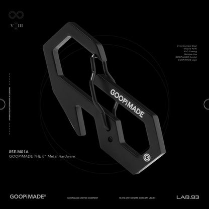 「8SE-M01A」 GOOPiMADE THE 8 Metal Hardware #BLACK [GOOPI-24AW-OCT-04]