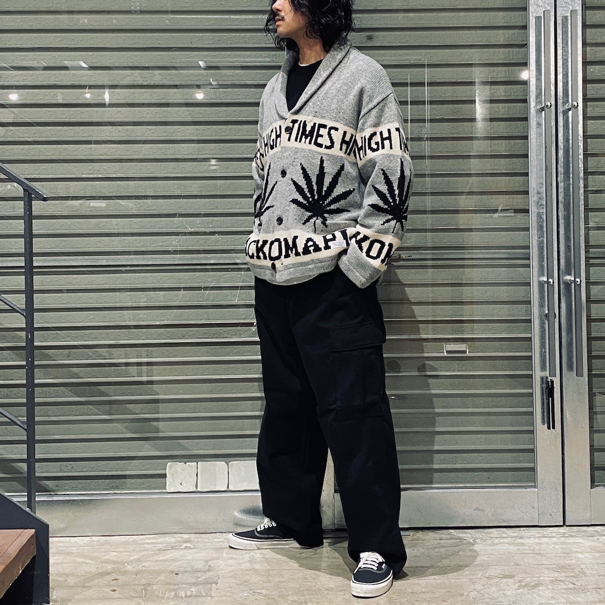 HIGHTIMES | COWICHAN SWEATER #GRAY [HIGHTIMES-WM-KN04]