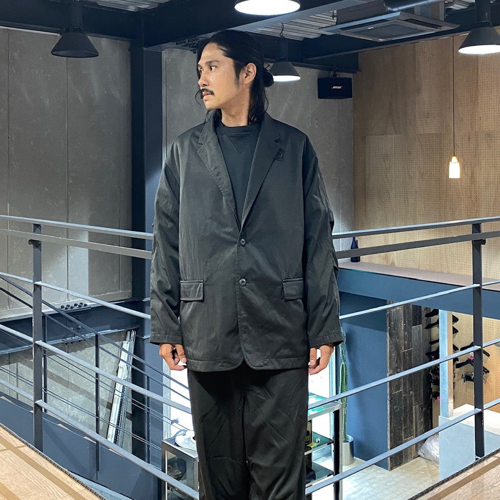 TECH LOOSE 2B JACKET TWILL #CHARCOAL [BJ-55024W]