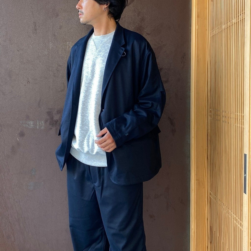 TECH LOOSE 2B JACKET FLANNEL & TECH EASY TROUSERS FLANNEL #D.NAVY [BJ-32026W / BP-39026W]