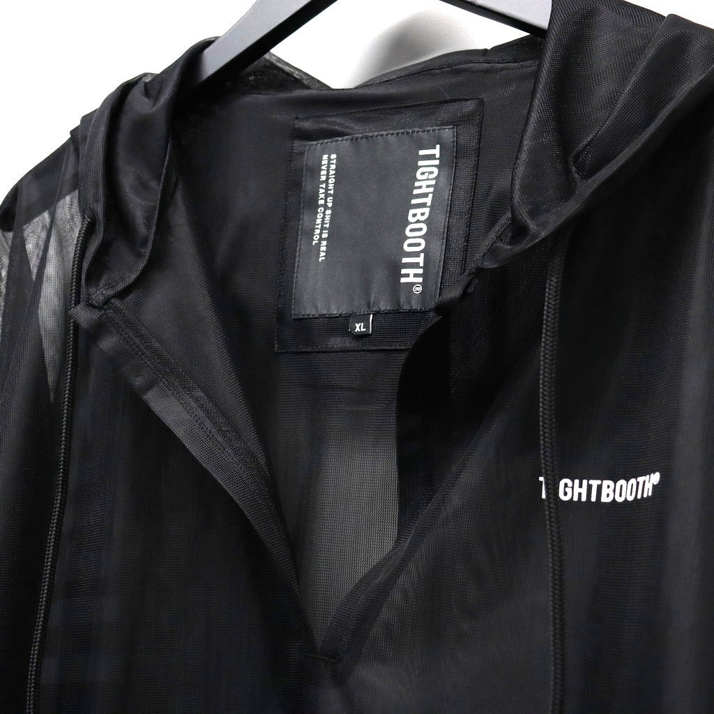 LABEL LOGO SHEER PARKA #Black [SS26-JK06]