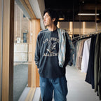 美國空軍鷹圖案長袖T卹（做舊款）#做舊黑色 [BW252-UAL]