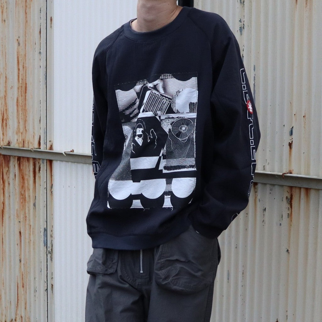 MD P2P RAGLAN LONG SLEEVE #CHARCOAL [CES28CS23]