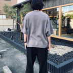 DBL KNIT SHORT SLEEVE CREW NECK #KHAKI [CES29CS23]