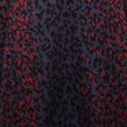 LEOPARD MOHAIR CARDIGAN #NAVY [25FW-WMK-KN08]