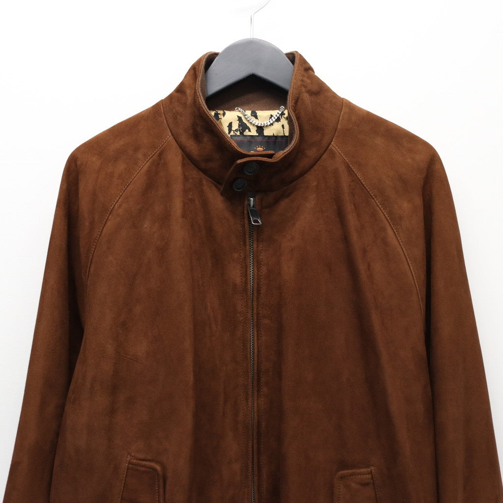 BARACUTA | G9 SUEDE LEATHER HARRINGTON JACKET #BROWN [25FW-WMO-BC01]