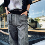 COTTON MOL SKIN FLIGHT PANTS #GREY [CES28PT10]