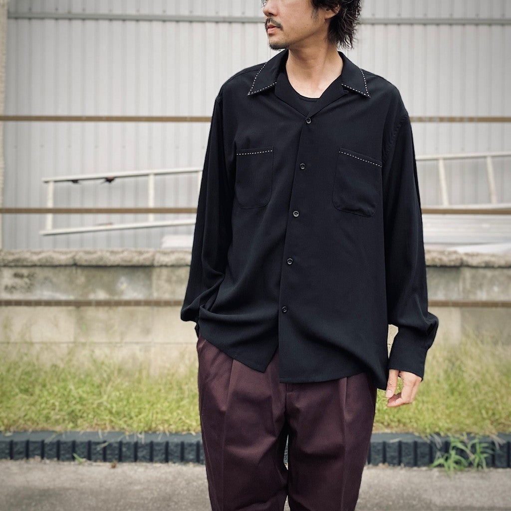 50'S SHIRT L/S ( TYPE-5 ) #BLACK [25FW-WMS-OC10]
