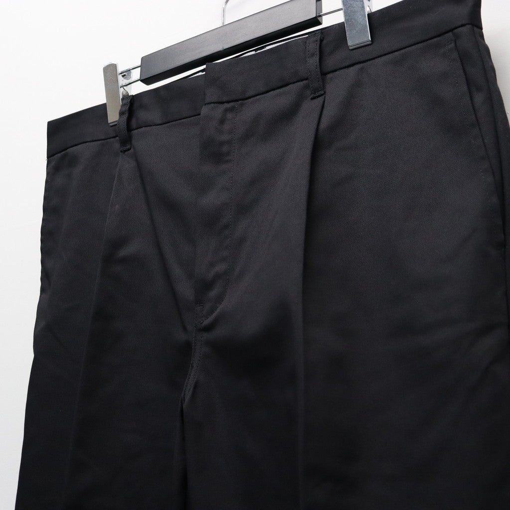 DICKIES | PLEATED TROUSERS #BLACK [26SS-WMP-DC01] - cocorozashi