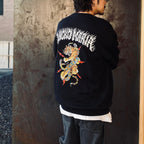 TIM LEHI | CREW NECK SWEAT SHIRT ( TYPE-1 ) #BLACK [25FW-WMC-SS10]