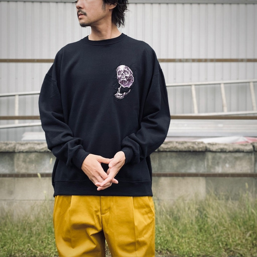 56 TATTOO STUDIO | CREW NECK SWEAT SHIRT #BLACK [56TS-WM-SS04]