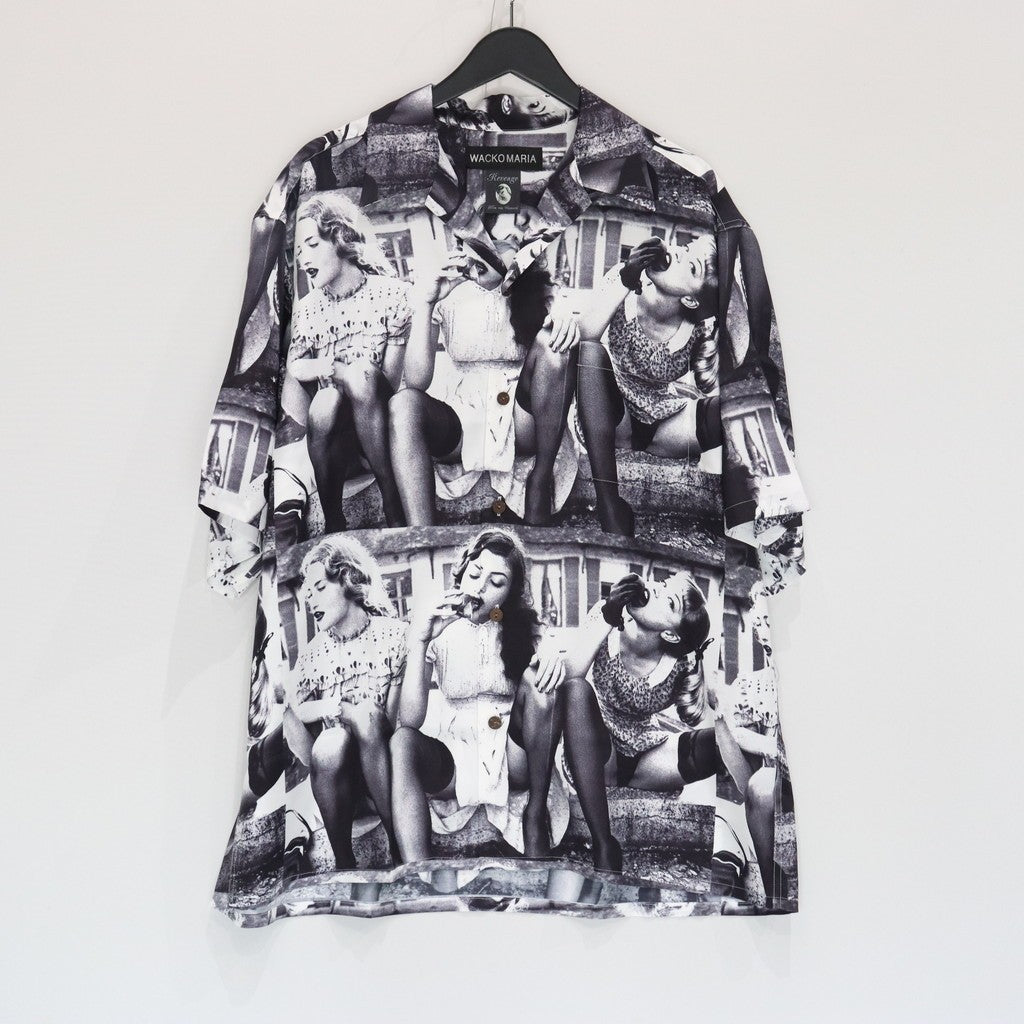 ELLEN VON UNWERTH | S/S HAWAIIAN SHIRT ( TYPE-2 ) #WHITE [EVU-WM-HI02]