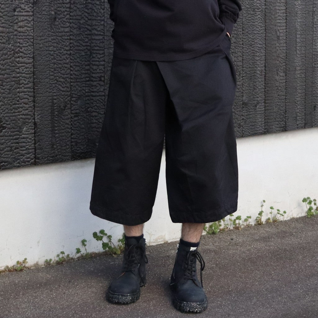 Wrapped Work Short(AGED TWILL) #BLACK [M-P3-DW3]