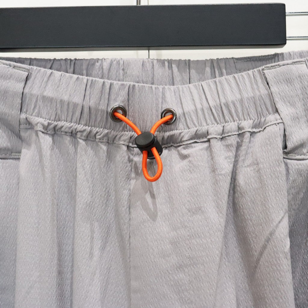 SEERSUCKER CARGO BALLOON PANTS #Grey [SU25-B06]