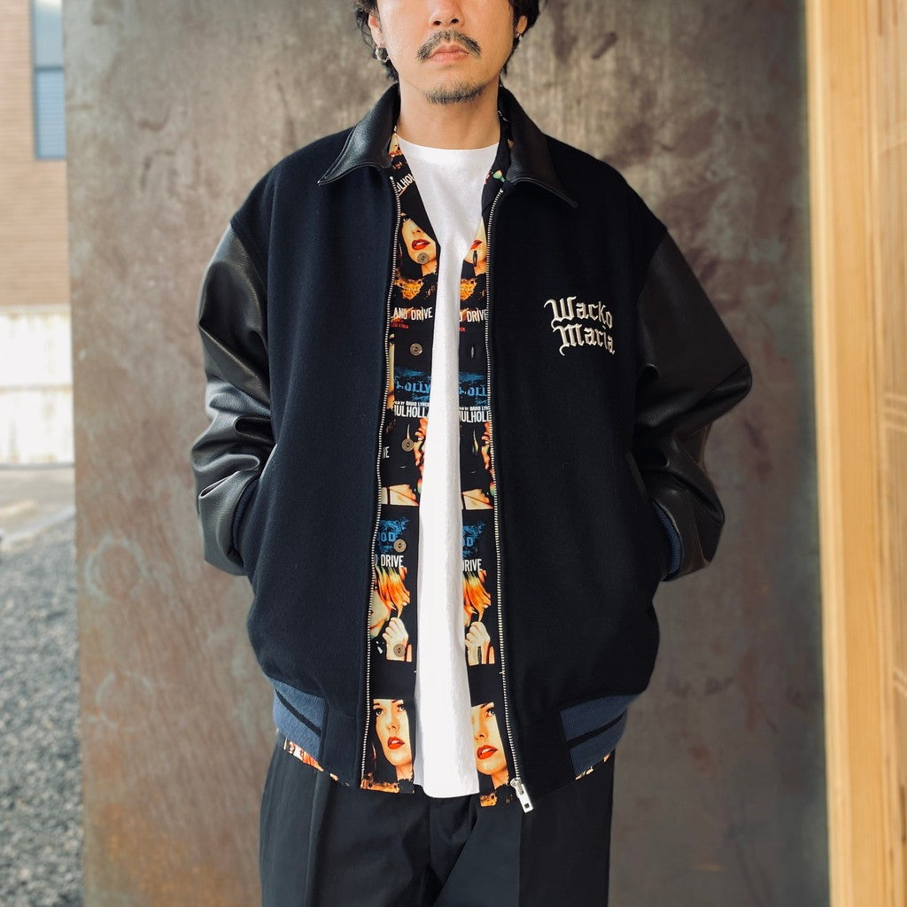 MULHOLLAND DRIVE | S/S HAWAIIAN SHIRT ( TYPE-1 ) #BLACK [MD-WM-HI01]