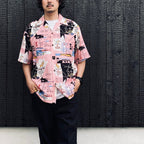 JEAN-MICHEL BASQUIAT | S/S HAWAIIAN SHIRT ( TYPE-3 ) #ONE [BASQUIAT-WM-HI27]