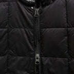 CREW NECK W-ZIP DOWN JKT #BLACK [TAION-104WZ]