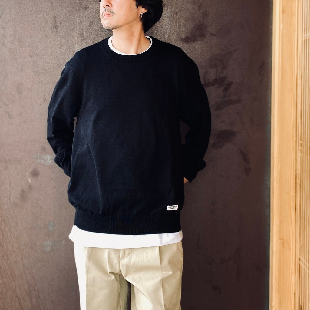 COTTON KNIT CARDIGAN ( TYPE-1 ) #BLACK [26FWE-WMK-KN03]