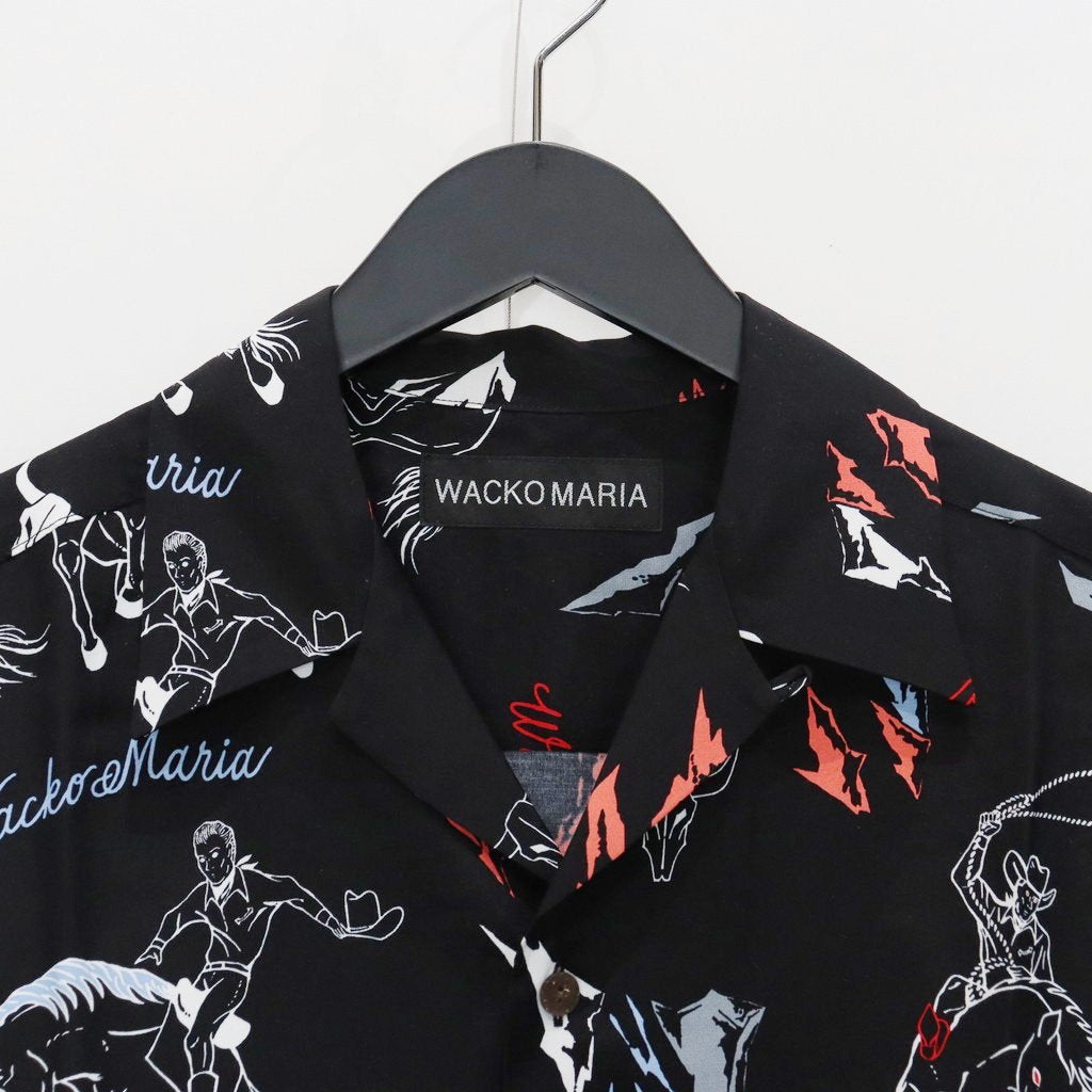 HAWAIIAN SHIRT S/S ( TYPE-4 ) #BLACK [25SS-WMS-HI04] - cocorozashi