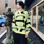 PATTERN MOHAIR KNIT #Green [26FW_KN01]